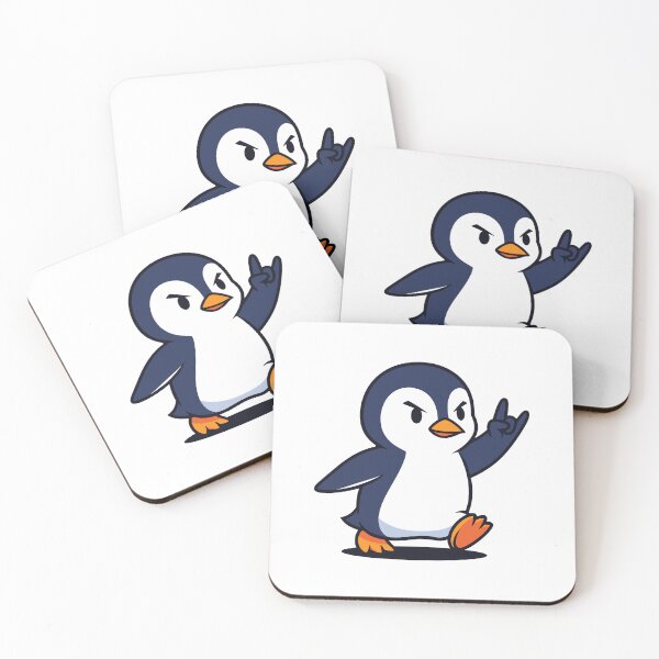 Item preview, Rock On Penguin Cartoon Character designed and sold by RGShirtWorks.