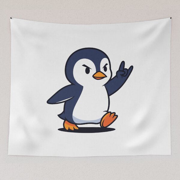 Item preview, Rock On Penguin Cartoon Character designed and sold by ML-Media.
