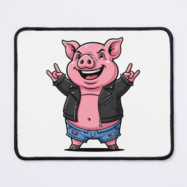 Item preview, Rock and Roll Pig Mascot designed and sold by RGShirtWorks.
