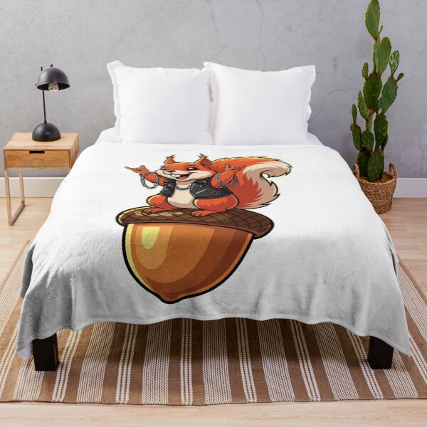 Item preview, Rocker Squirrel on Acorn - Isolated Cartoon designed and sold by RGShirtWorks.
