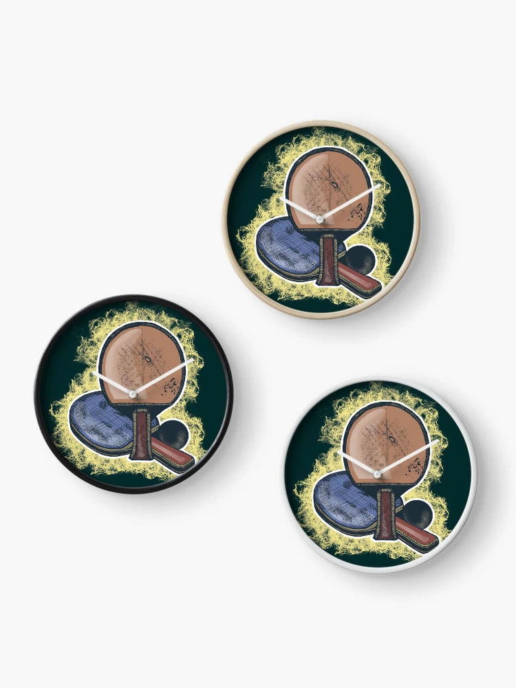 Thumbnail 3 of 4, Clock, Table Tennis - Racket Design designed and sold by Half Mess.