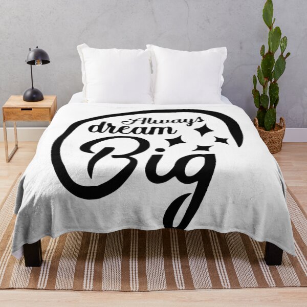 Item preview, Always Dream Big Inspirational Quote Positive Typography Design designed and sold by Kruti Collection.