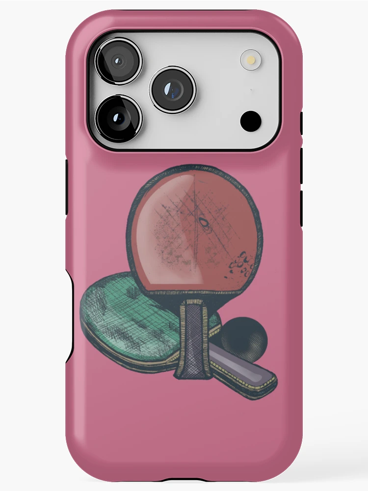 Thumbnail 1 of 4, iPhone Case, Table Tennis - Racket Design designed and sold by Half Mess.