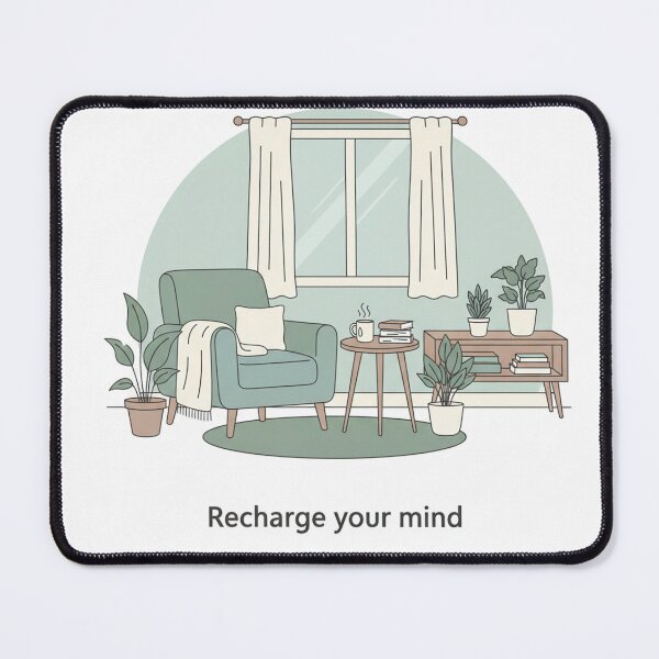 Item preview, Recharge Your Mind – Cozy Minimalist Room designed and sold by Day Dreamer.