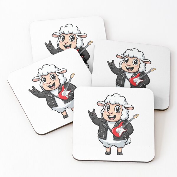 Item preview, Rocker Sheep with Electric Guitar designed and sold by ML-Media.