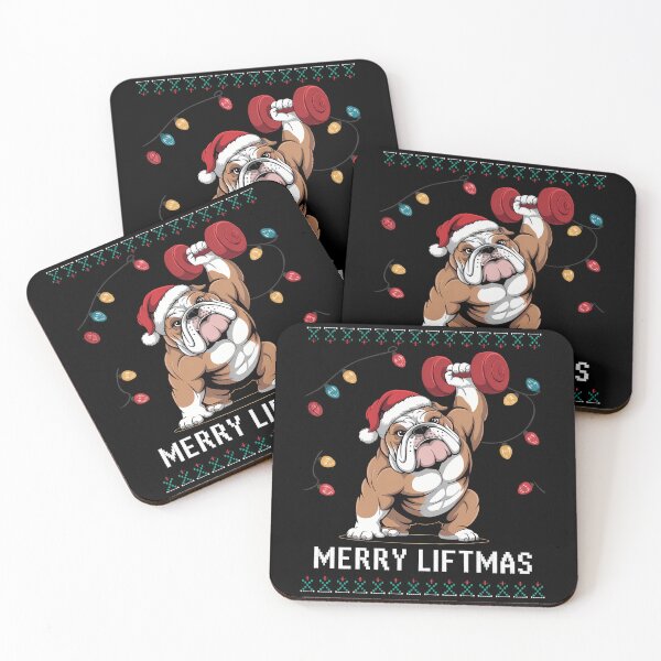 Item preview, Merry Liftmas Weightlifting Xmas Dog Lovers designed and sold by Turbotine.