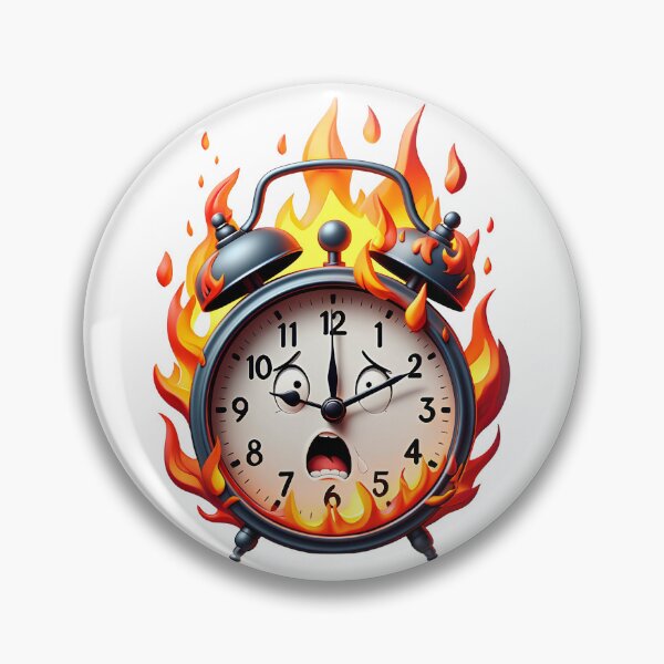Item preview, Burning Alarm Clock Deadline Concept designed and sold by natalielaf.