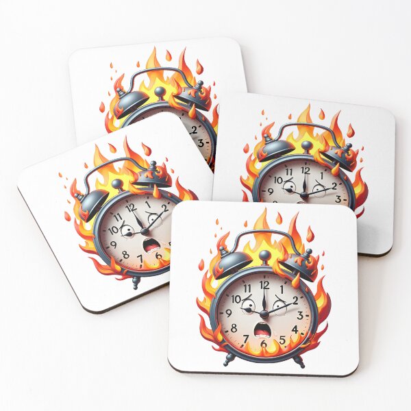 Item preview, Burning Alarm Clock Deadline Concept designed and sold by natalielaf.
