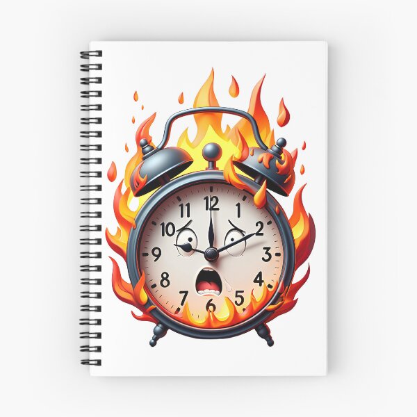 Item preview, Burning Alarm Clock Deadline Concept designed and sold by natalielaf.