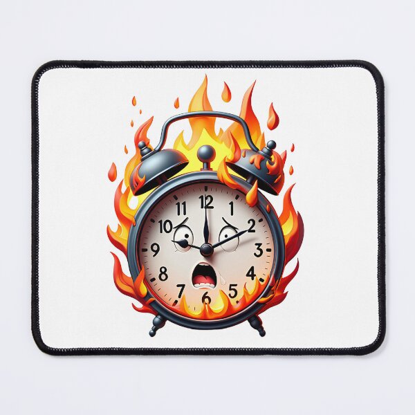 Item preview, Burning Alarm Clock Deadline Concept designed and sold by natalielaf.