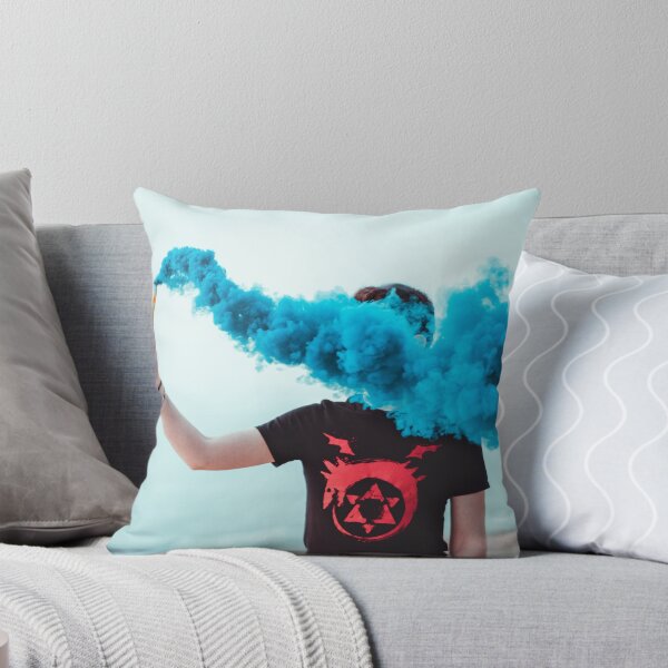 Item preview, Electric Blue Smoke Bomb on Beach - Vibrant Color Burst designed and sold by MDB_Shop.