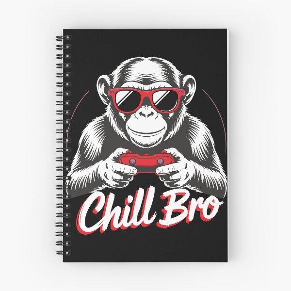 Item preview, Cool Monkey Gamer – "Chill Bro" Funny Retro Design designed and sold by T-Chou.