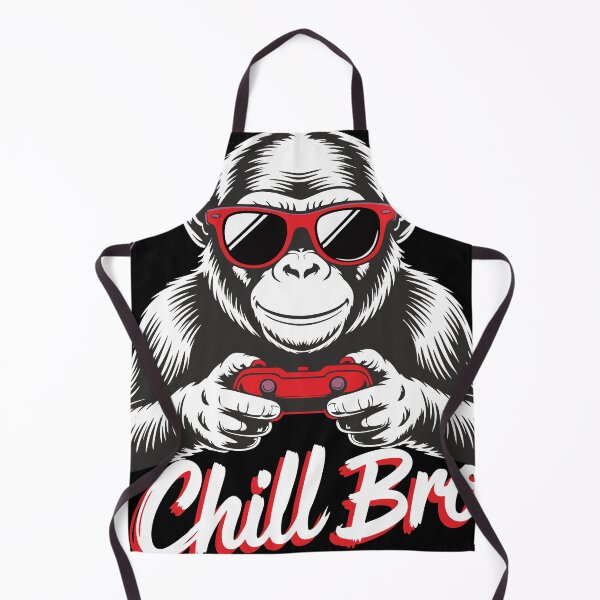 Item preview, Cool Monkey Gamer – "Chill Bro" Funny Retro Design designed and sold by T-Chou.