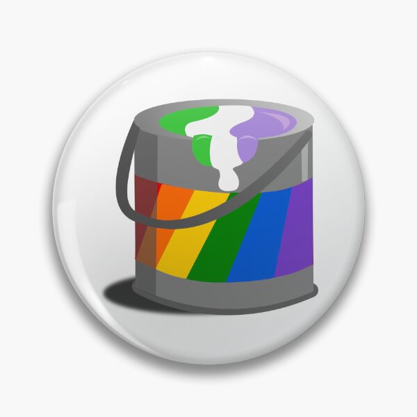 Item preview, Proud Paint Genderqueer Flag in a Bucket designed and sold by HarveyHandcraftsandDesigns.