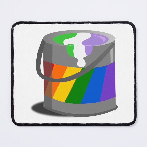 Item preview, Proud Paint Genderqueer Flag in a Bucket designed and sold by HarveyHandcraftsandDesigns.