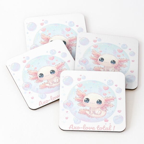 Item preview, Total axo-love! — Chibi Axolotl Kawaii full of love designed and sold by AGraphicLook.