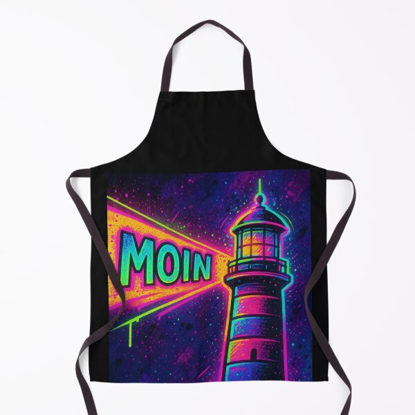 Item preview, MOIN Lighthouse Neon – Maritime coastal design in vaporwave & synthwave style designed and sold by Fies-und-Fein.