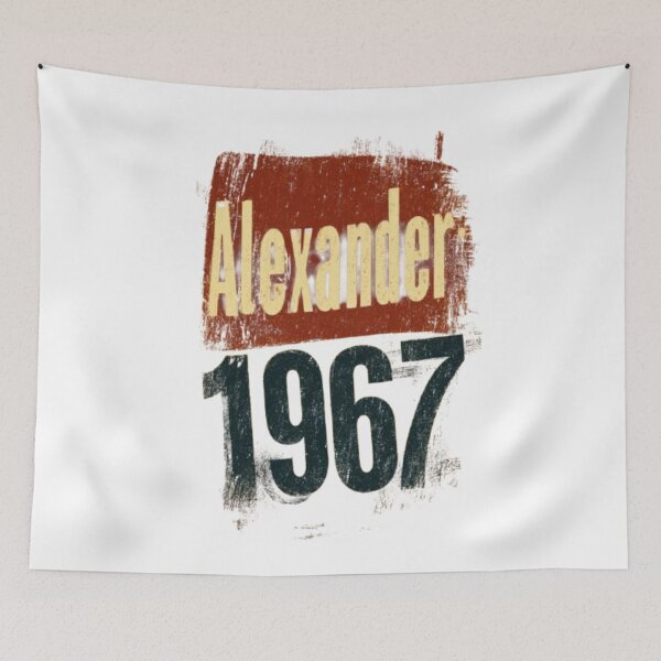 Item preview, Alexander 1967 Vintage Distressed Retro Name Design designed and sold by AlexLineArt.