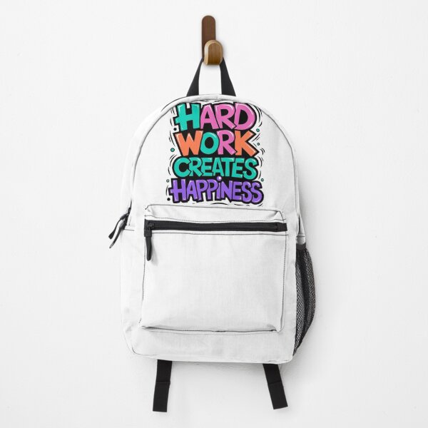 Item preview, Motivational Quote – Hard Work Creates Happiness – Positive Vibes Design designed and sold by Kruti Collection.