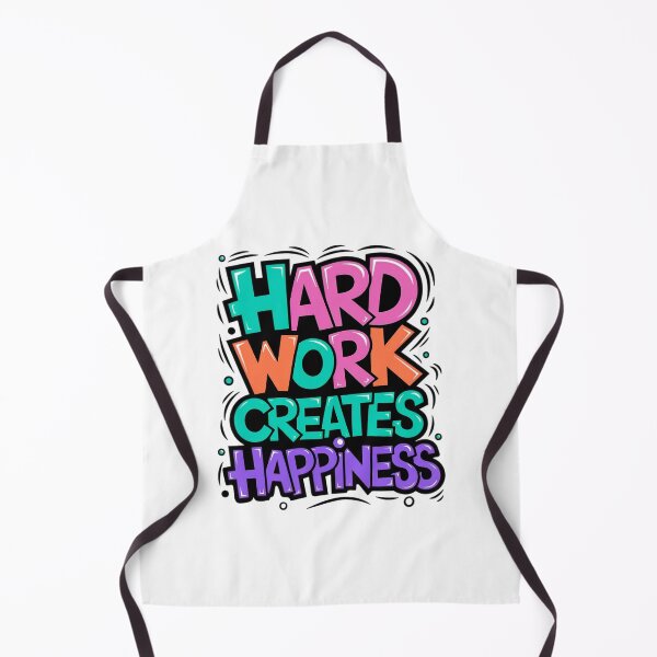 Item preview, Motivational Quote – Hard Work Creates Happiness – Positive Vibes Design designed and sold by Kruti Collection.