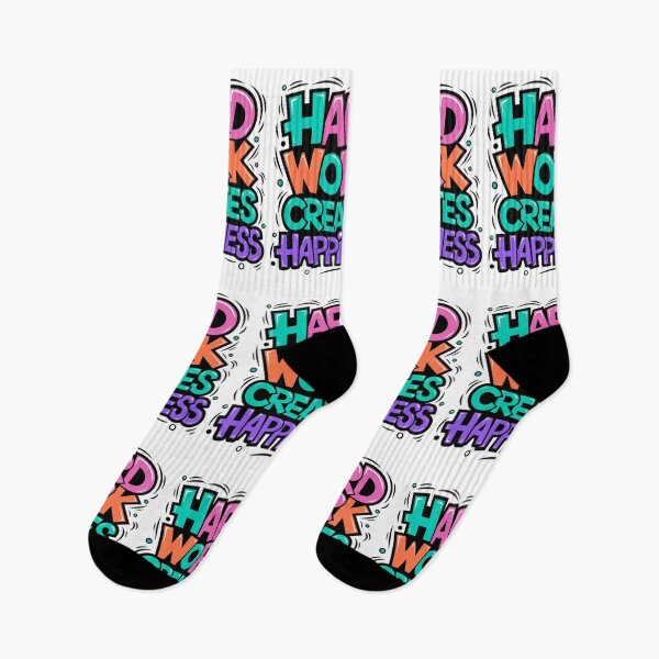 Item preview, Motivational Quote – Hard Work Creates Happiness – Positive Vibes Design designed and sold by Kruti Collection.