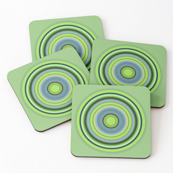 Item preview, Greenish concentric circles designed and sold by AlbertoRuiZ.