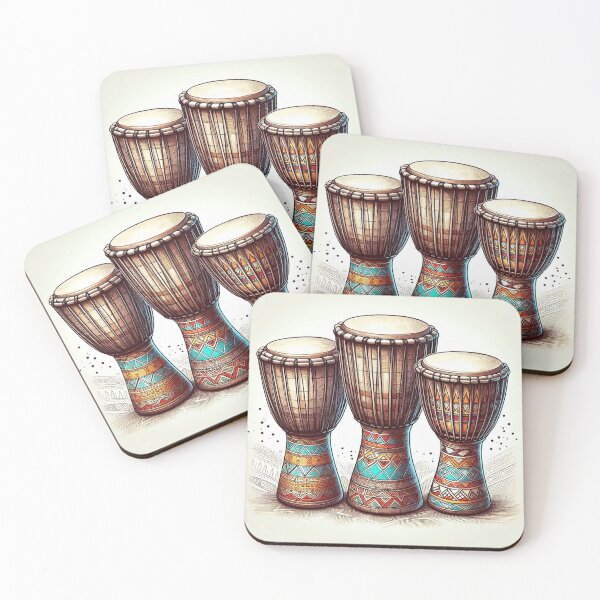 Item preview, Music Instruments into Digital Art: Percussions Bongos designed and sold by QuasarDigitalSurrealism.