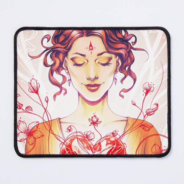Item preview, Crimson Muse | Heart Energy & Feminine Power Illustration designed and sold by Sandra Suesser.