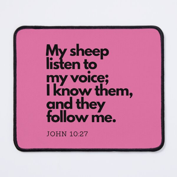 Item preview, Bible Quotes: My sheep listen to my voice Inspirational Quotes, Daily Quotes designed and sold by Animals, Nature & Landscapes.