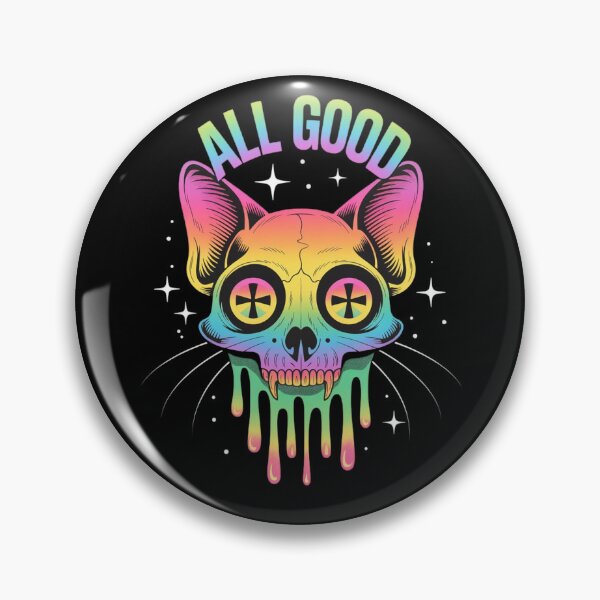 Item preview, All Good - Neon Cat From Another Dimension designed and sold by WeranovDesign.