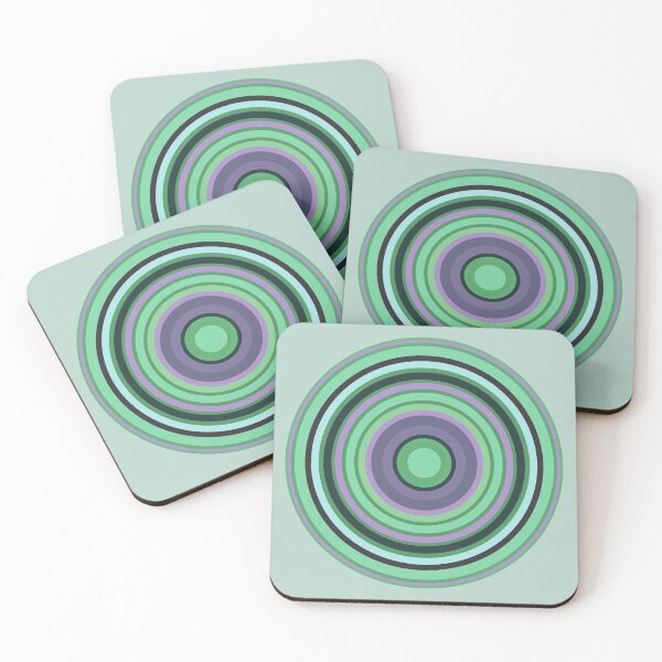 Item preview, Emerald concentric color circles designed and sold by AlbertoRuiZ.