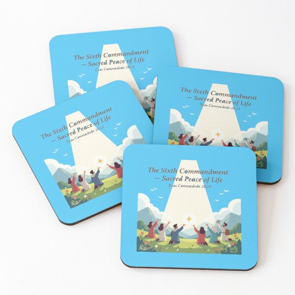 Item preview, The Sixth Commandment – Sacred Peace of Life,  designed and sold by PaintMeWorld.