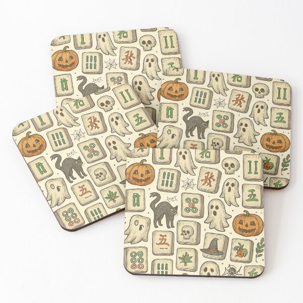 Item preview,  Halloween Mahjong Tile Pattern Design designed and sold by Best Pattern⭐⭐⭐⭐⭐.
