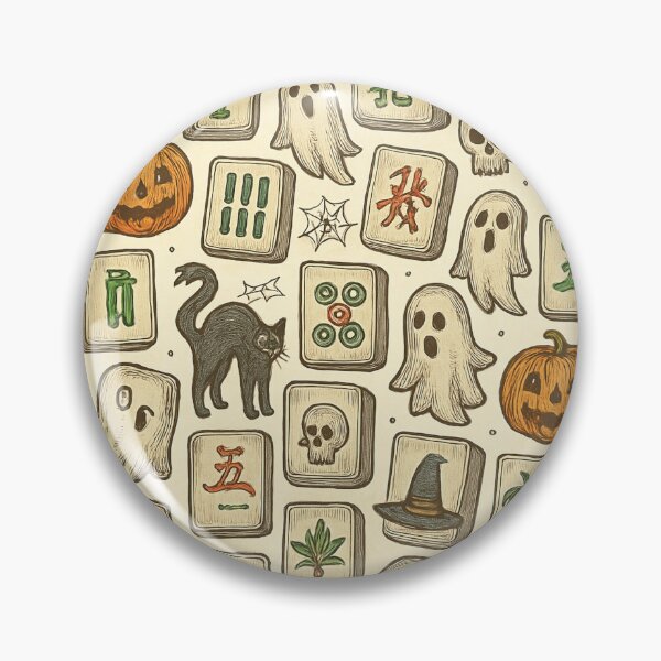 Item preview,  Halloween Mahjong Tile Pattern Design designed and sold by Best Pattern⭐⭐⭐⭐⭐.