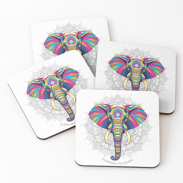 Item preview, Elephant Blossom — Vibrant Elephant Mandala Art designed and sold by Swaysurgeart.