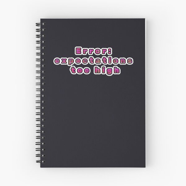 Item preview, Error: expectations too high, a pink checkered inscription, funny designed and sold by silent-violin.