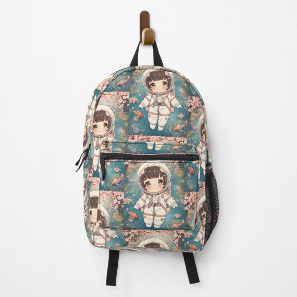 Item preview, Chibi Astro-Bunny: Kawaii Space Explorer in Sakura Garden designed and sold by MoonlitDoodles1.
