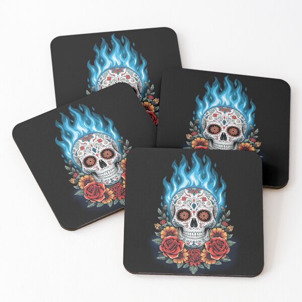 Item preview, Calavera in flame designed and sold by Fradikal.