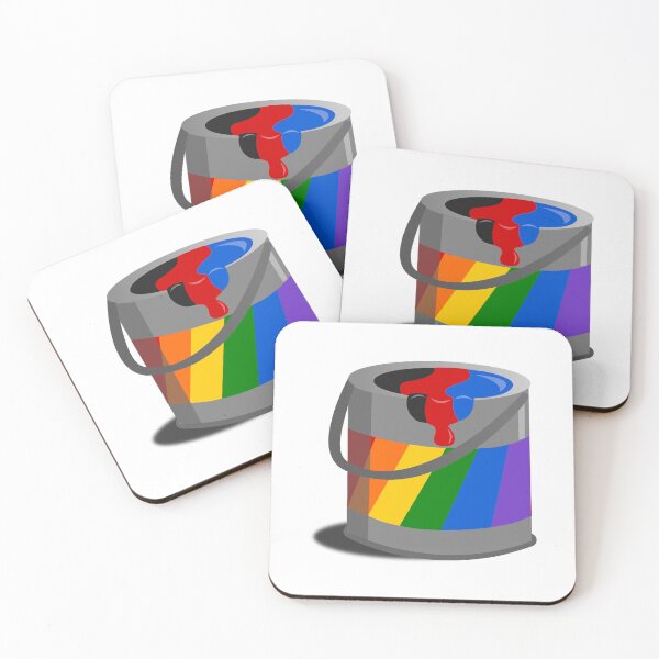 Item preview, Proud Paint Polyamory Flag in a Bucket designed and sold by HarveyHandcraftsandDesigns.
