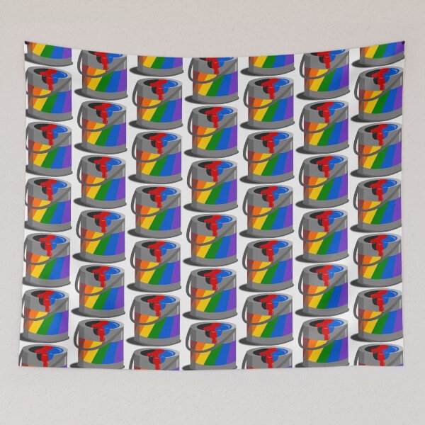 Item preview, Proud Paint Polyamory Flag in a Bucket designed and sold by HarveyHandcraftsandDesigns.