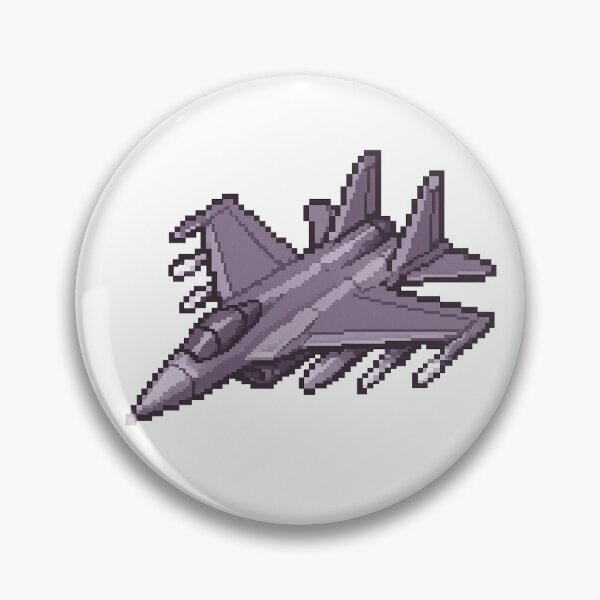 Item preview, Modern air fighter in pixel art style designed and sold by arteopolis.