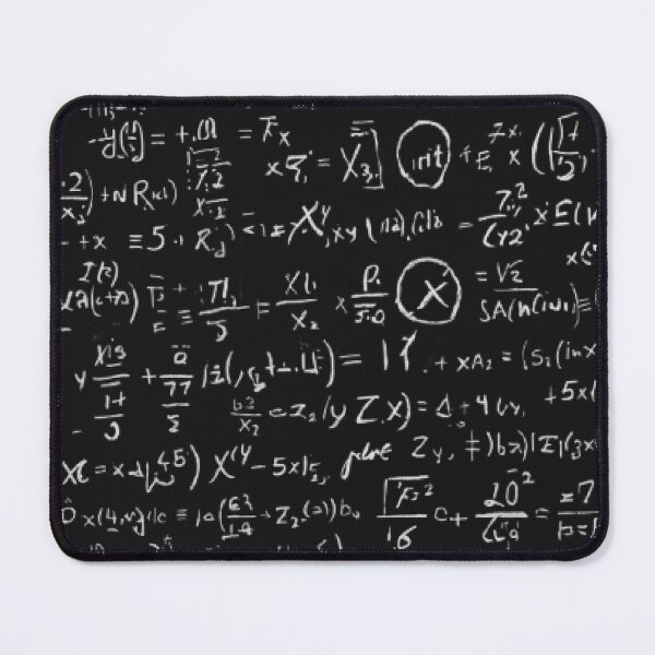 Item preview, Chalkboard Math Equations Background – Handwritten White Chalk Formulas designed and sold by Artaprintly.