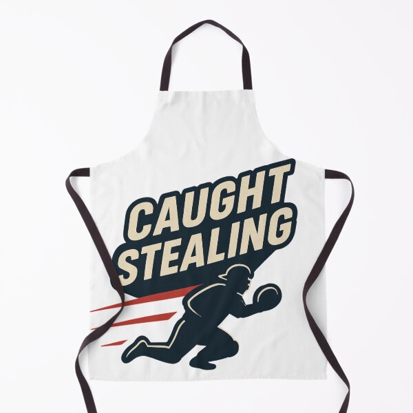 Item preview, Caught Stealing – Baseball Tag Play Design designed and sold by BackstopAndCo.