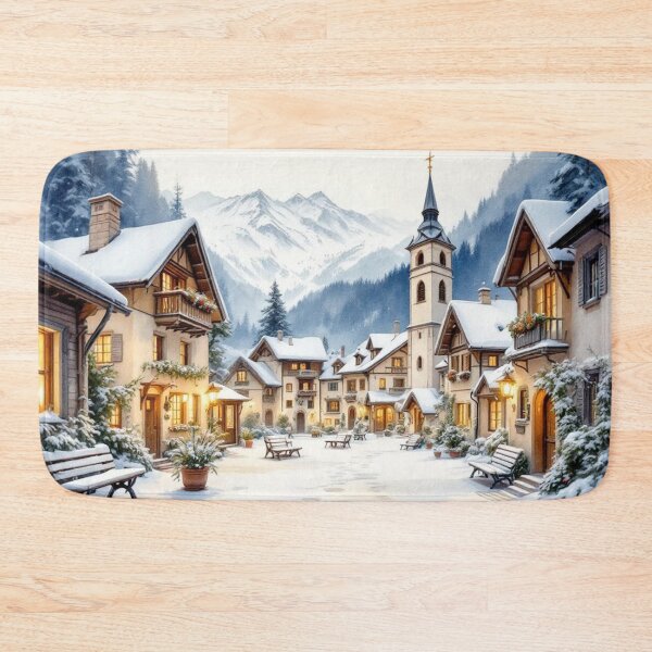 Item preview, Village under the snow (Alps) designed and sold by jefboutique6150.