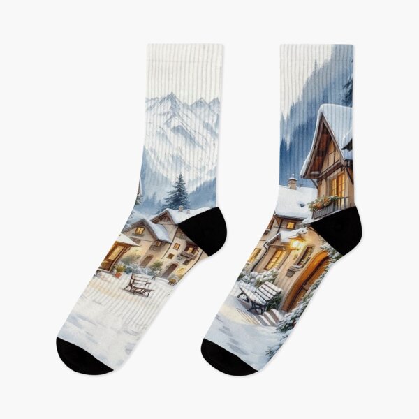 Item preview, Village under the snow (Alps) designed and sold by jefboutique6150.