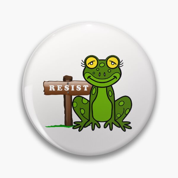 Item preview, Protest Frog Resist designed and sold by Sartoris Art.