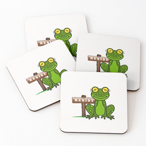 Item preview, Protest Frog Resist designed and sold by Sartoris Art.