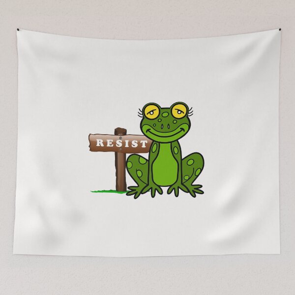 Item preview, Protest Frog Resist designed and sold by Sartoris Art.