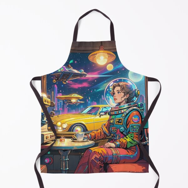 Item preview, Retrowave Cosmic Nighthawks designed and sold by Abeshinobi.