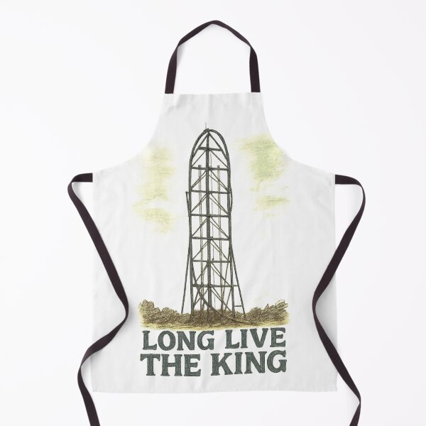 Item preview, Long Live the King – Retro Roller Coaster Tribute Tee designed and sold by CozyChaosClub.